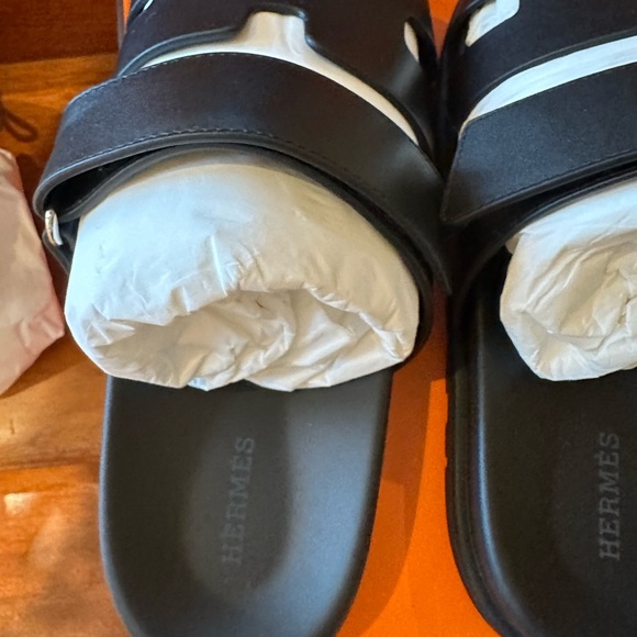 Unisex Hermes Chypre Black Sandals Size EU 43 - Picture 5 of 8